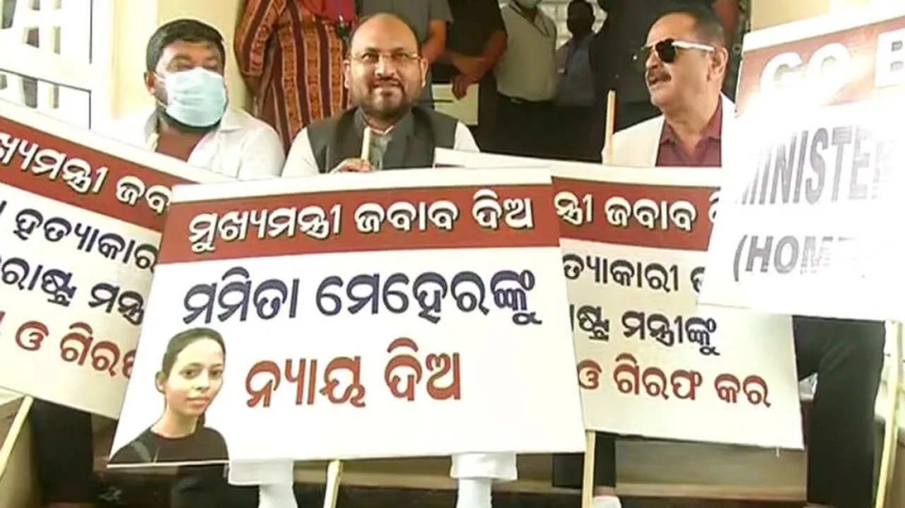  Congress Legislators Stage Dharna
