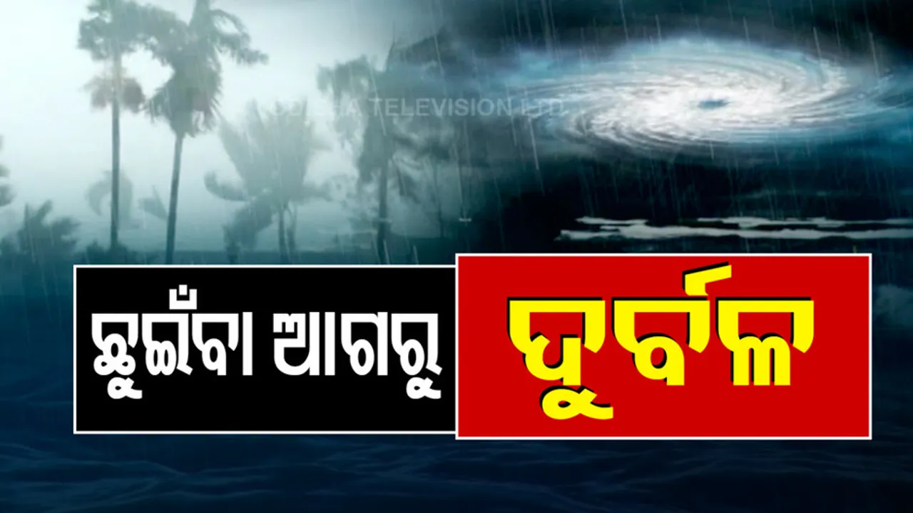 Cyclone Jawad,Weaken