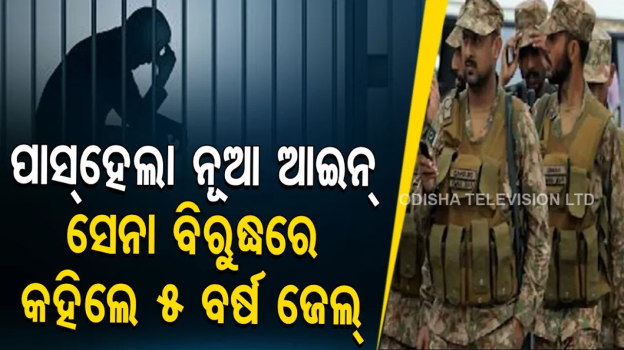 Five-year jail term for criticising Army, judiciary