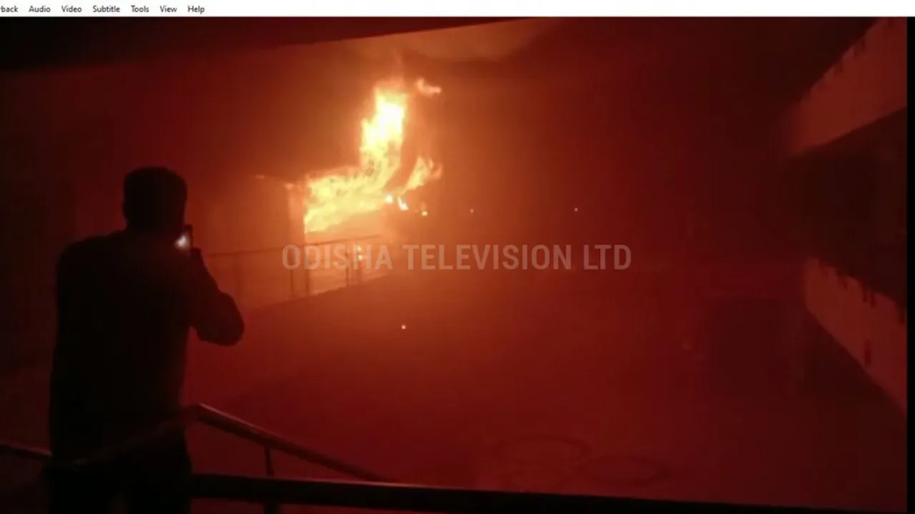 Fire Mishap At Bhubaneswar Keshari Mall