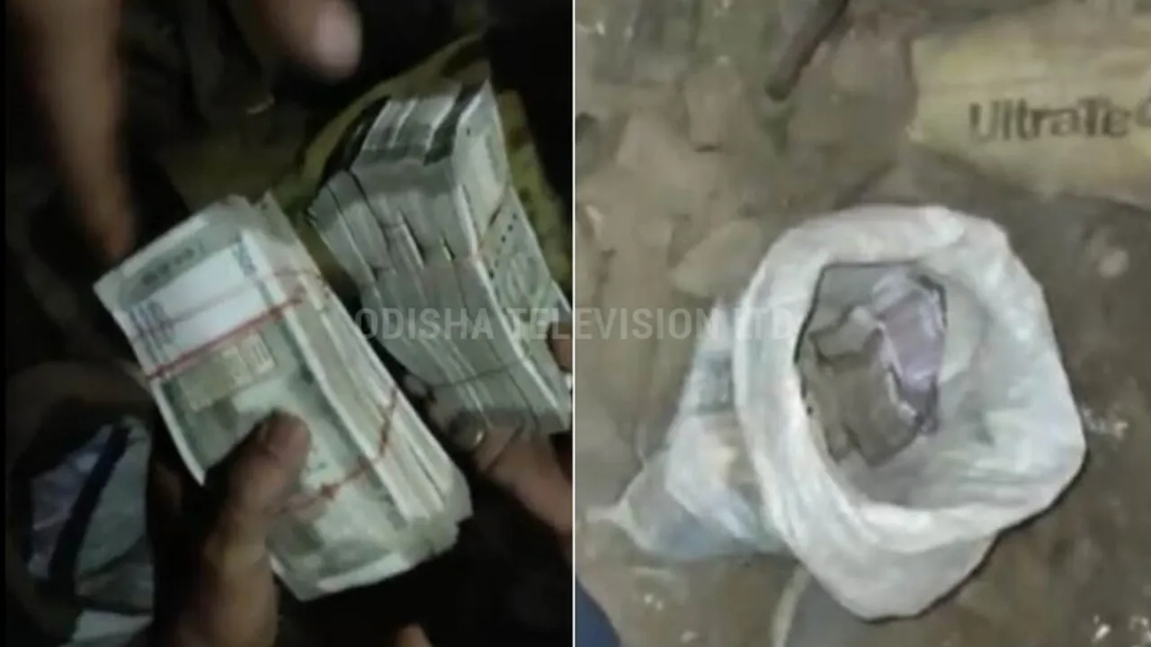 Sambalpur Police recovers Rs 32 lakh in cash buried underground