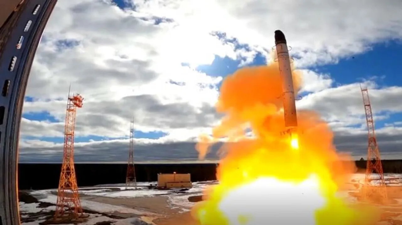 Russia releases video of intercontinental ballistic missile launch
