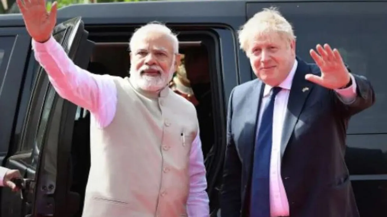  PM Modi, Boris Johnson  , 
