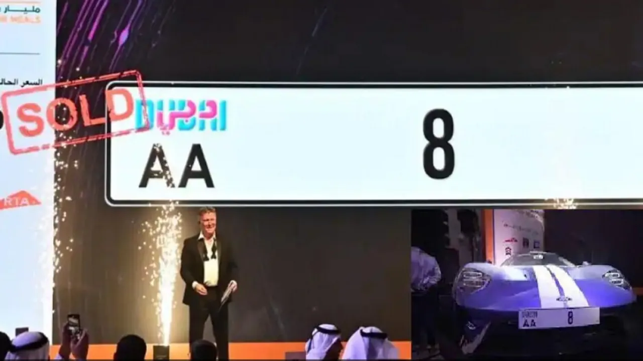 Dubai man buys car number plate for a whopping Rs 70 crore