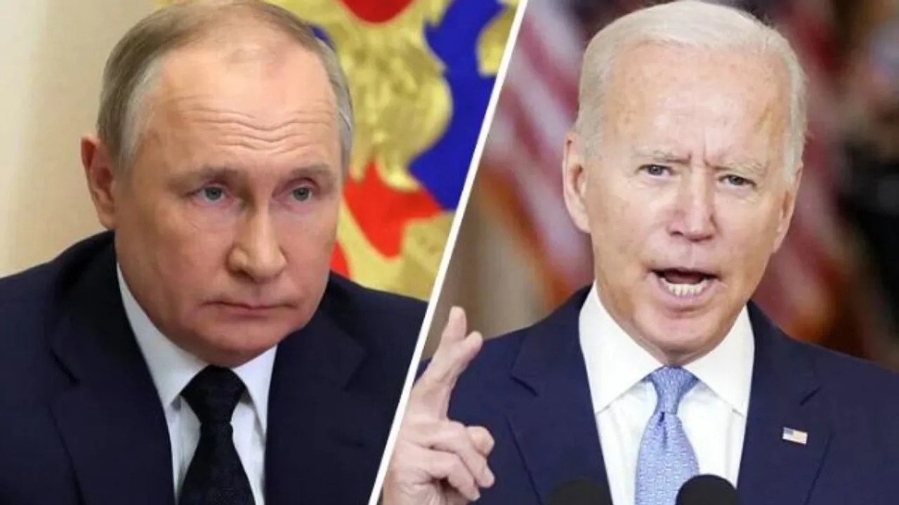 US President Joe Biden (Right) called Russian President Vladimir Putin (Left) 