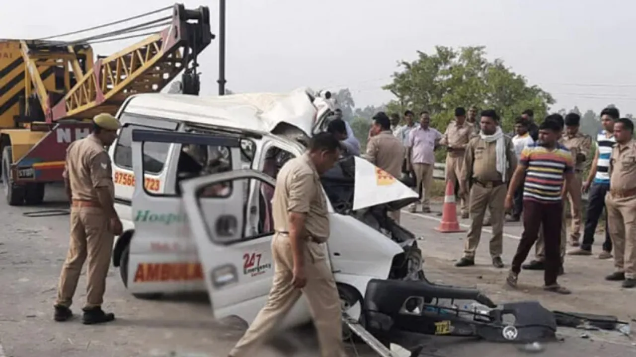 Ambulance-Truck Collision In UP