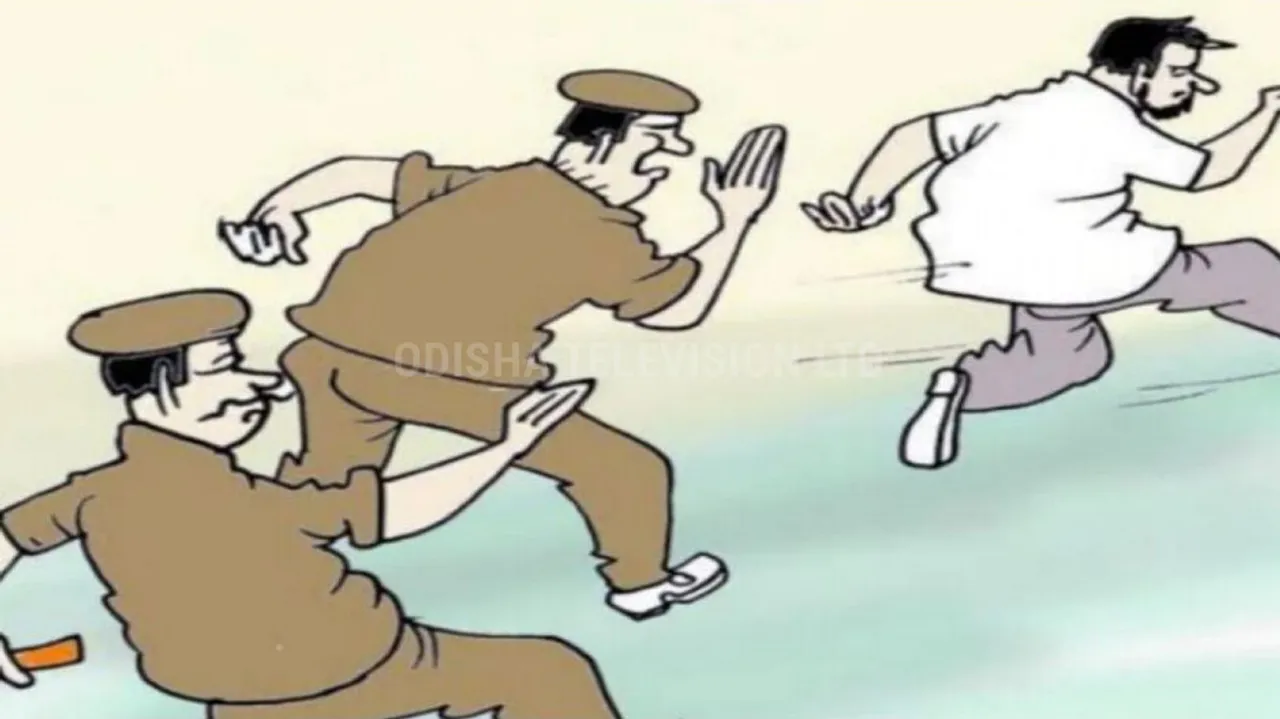 Drug mafia Bijay Mania escapes from Bhubaneswar court while being taken to jail after hearing