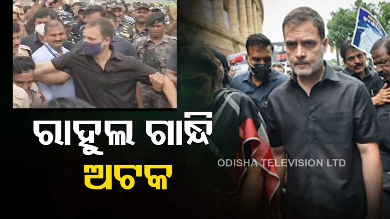 Rahul Gandhi Detained Amid Massive Congress Protest