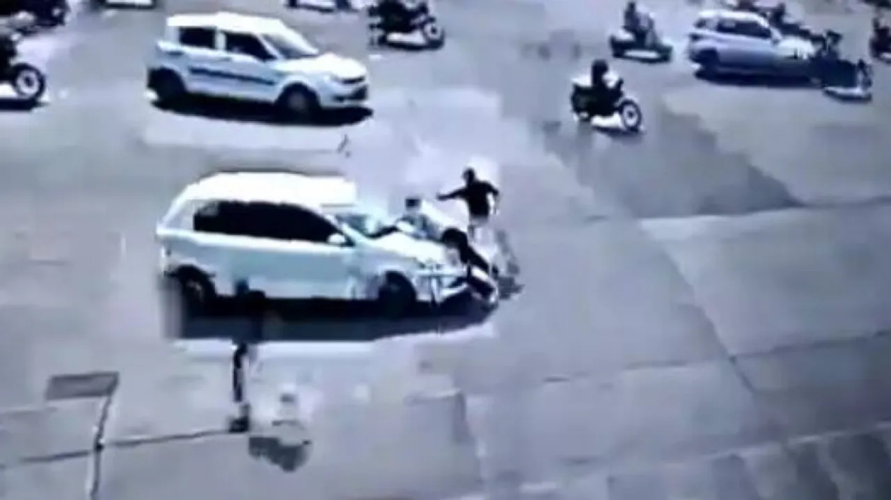 Driver Drags Traffic Cop