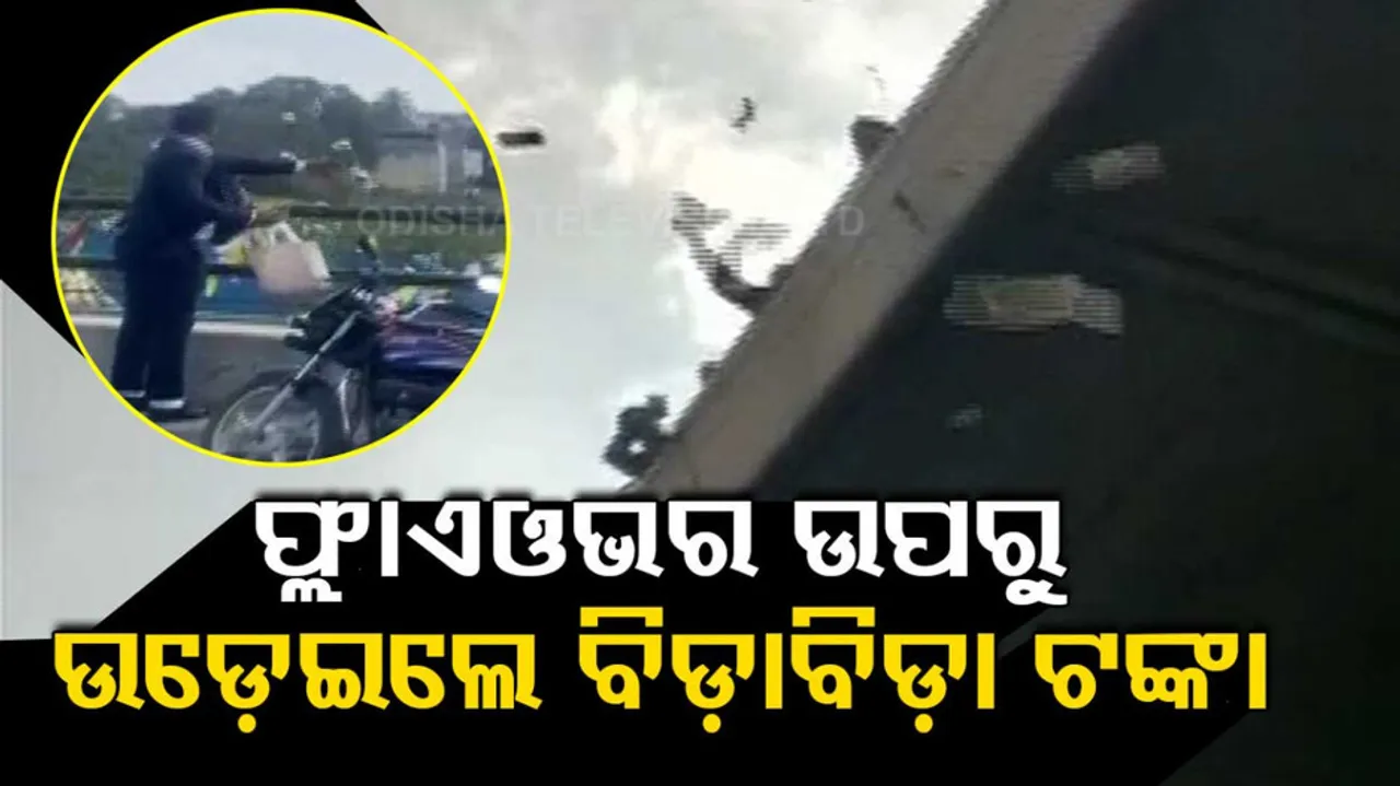 Bangalore Man Showers Cash from KR Flyover