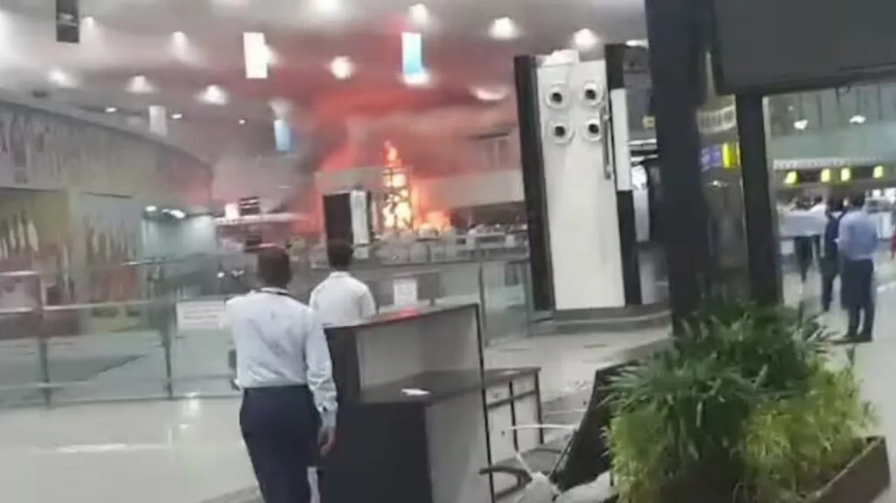 Fire breaks out inside Kolkata's International Airport