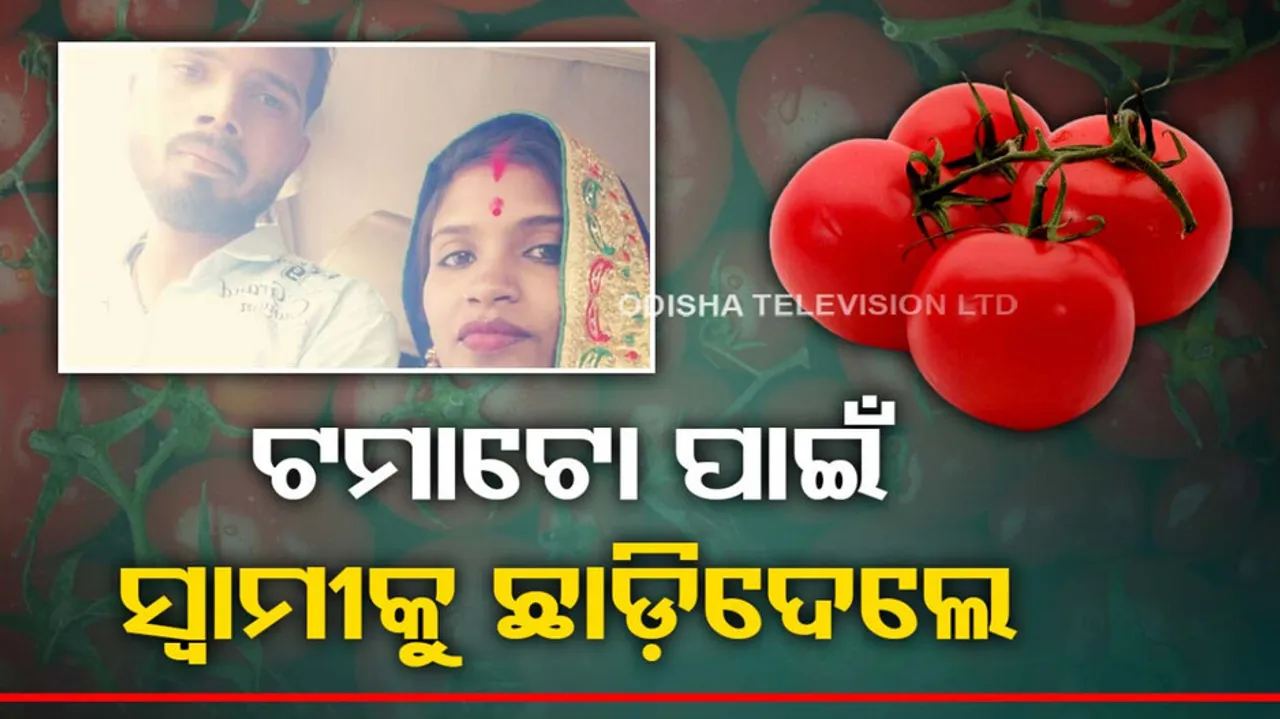 Husband and Wife Quarrel Over Tomato