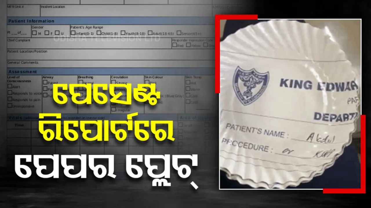Mumbai Hospital Using Paper Plates Made Of Patient Report