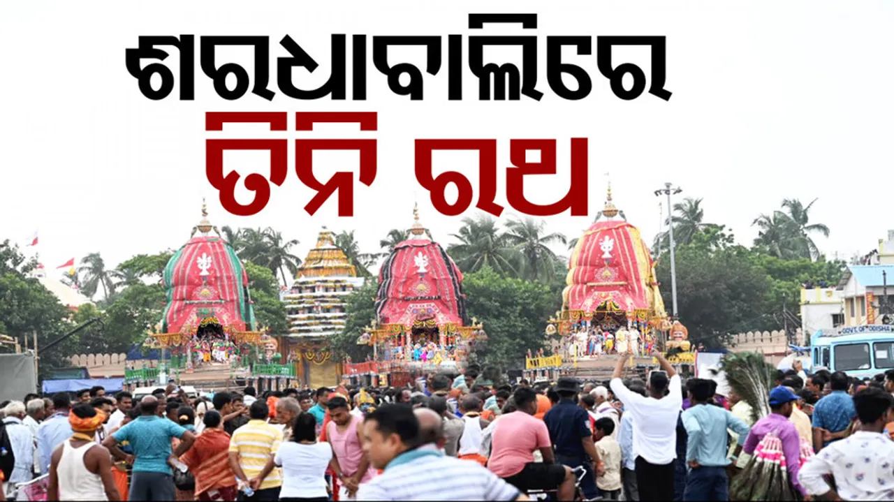 All Three Chariots At Maa Gundicha Temple