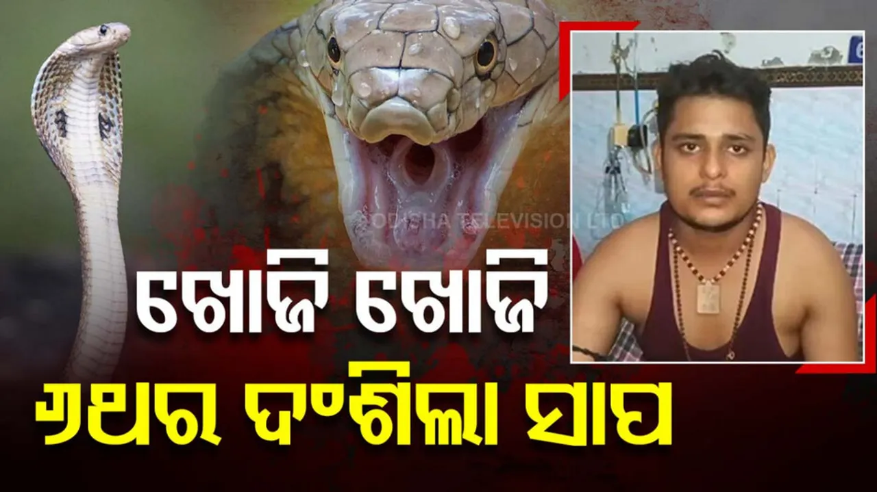 man bitten by snakes 6 times