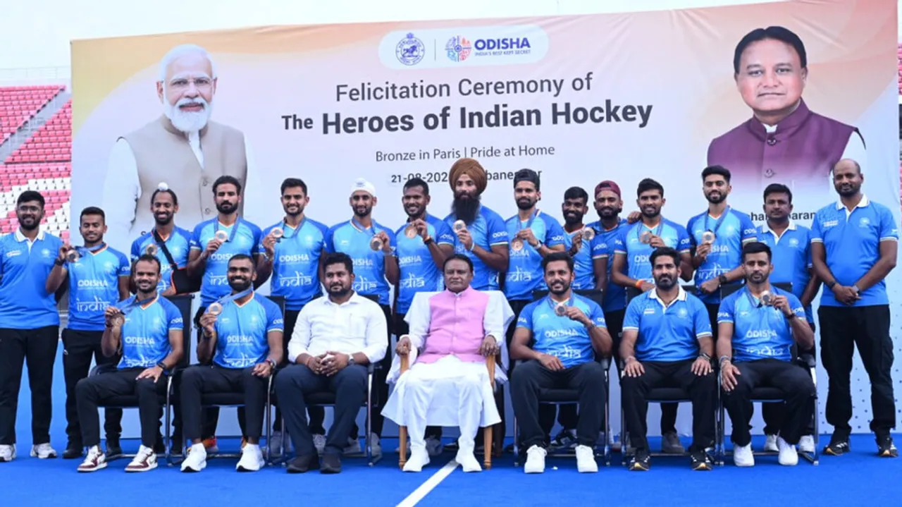 Indian Hockey Team's Roadshow In Bhubaneswar 