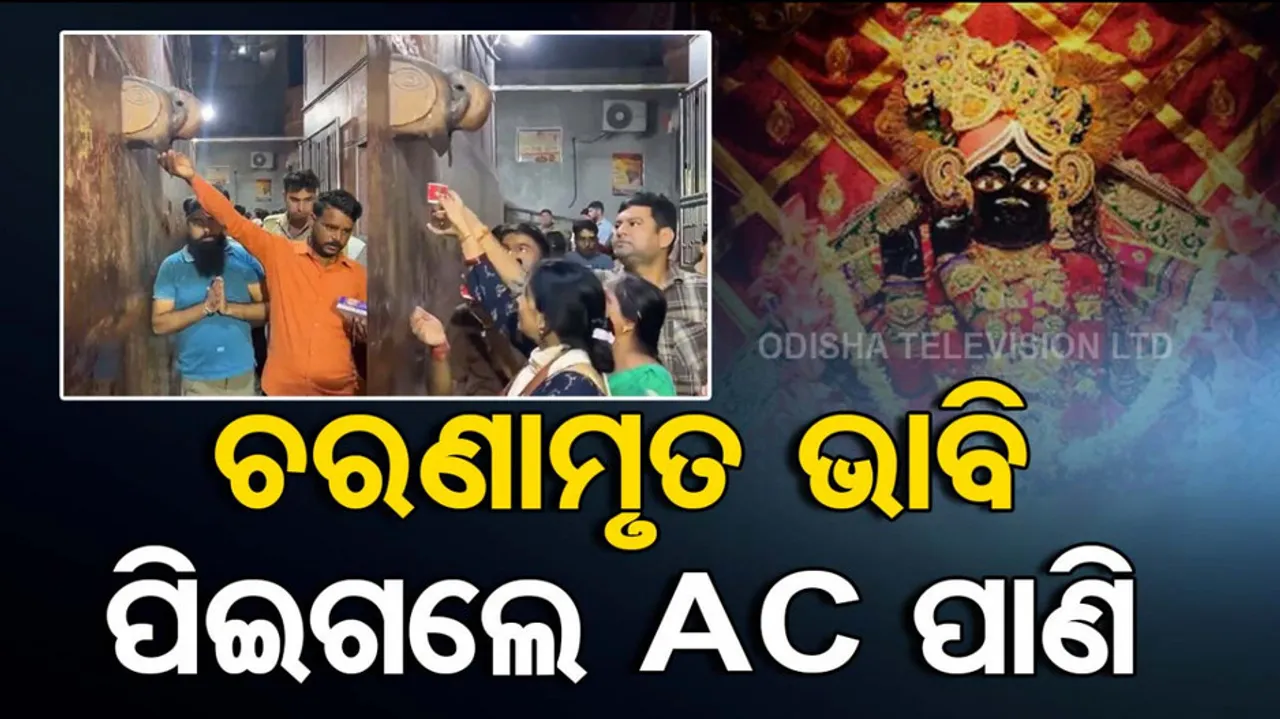 Vrindavan Banke Bihari Temple Viral Video: Devotees drink AC water 