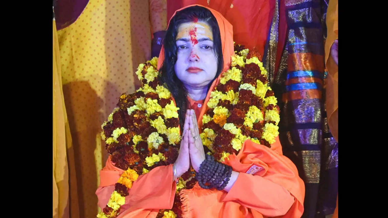 Actress Mamta kulkarni adorned as mahamandleshwar of the kinnar akhara