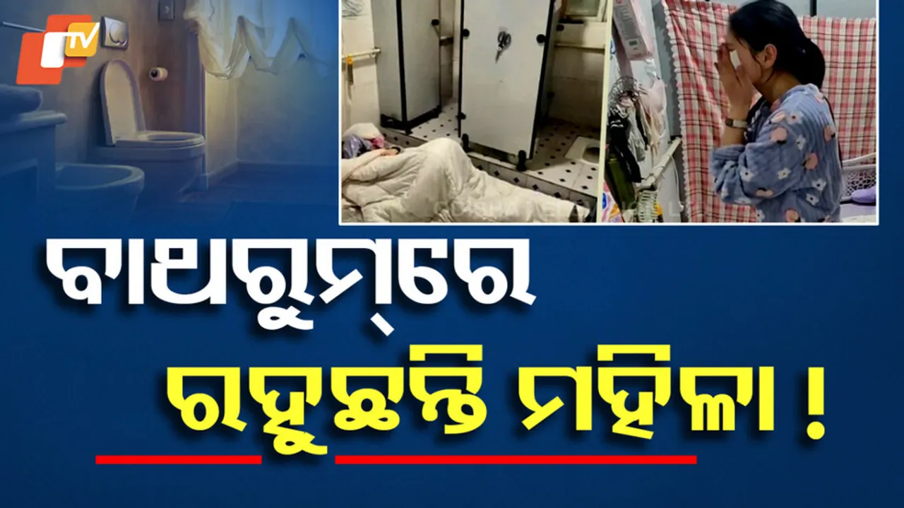 Woman Lives In Office Toilet