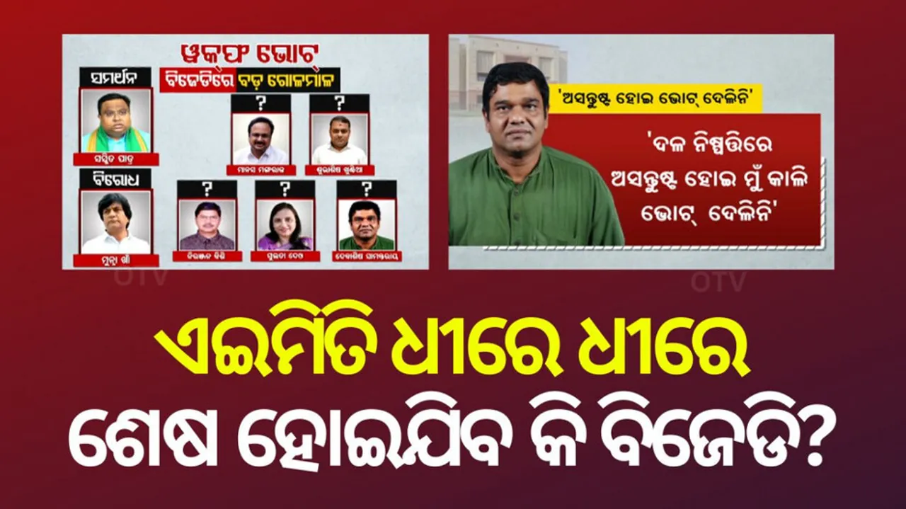 BJD Internal Conflict intensifies after waqf bill voting