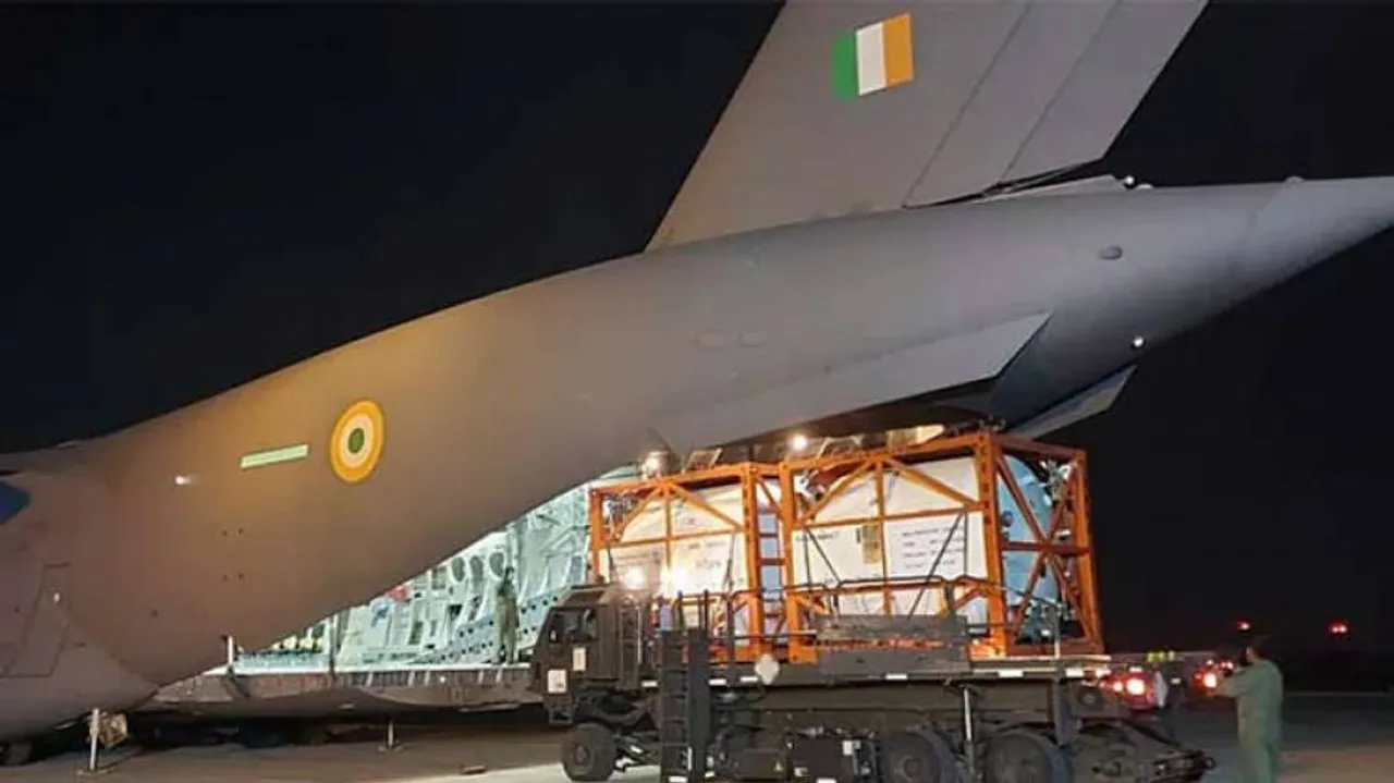 ୧୦ କ୍ରାୟୋଜେନିକ୍ ଅକ୍ସିଜେନ କଣ୍ଟେନର ଧରି ଭାରତ ପହଞ୍ଚିଲା ଦୁଇ ବିମାନ