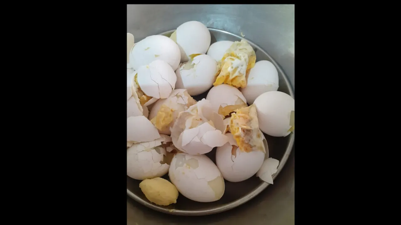 Rotten Egg Given To Students In Mid Day Meal In Bolangir