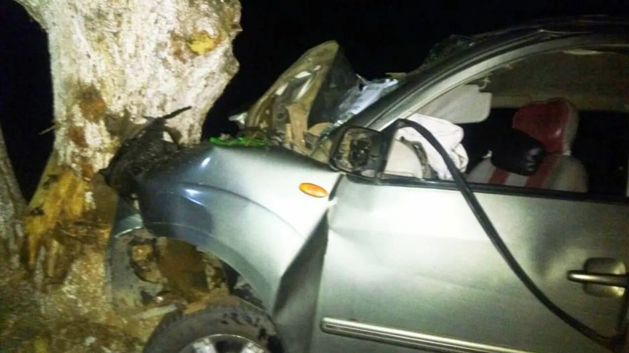 ଗଛରେ ପିଟି ହେଲା କାର୍‌; ୨ ମୃତ, ୫ ଆହତ