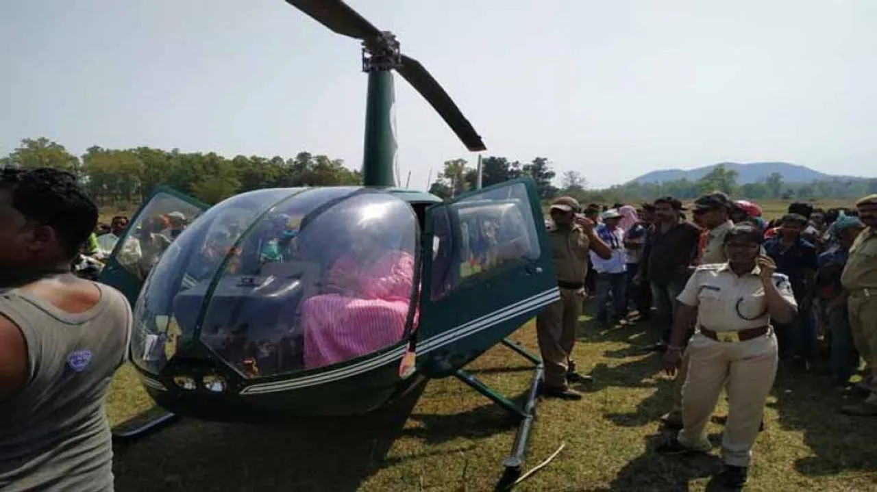 ବିଜେଡି ସଭା ନିକଟରେ ଓହ୍ଲାଇଲା ବିଜେପି ନେତାଙ୍କ ହେଲିକପ୍ଟର