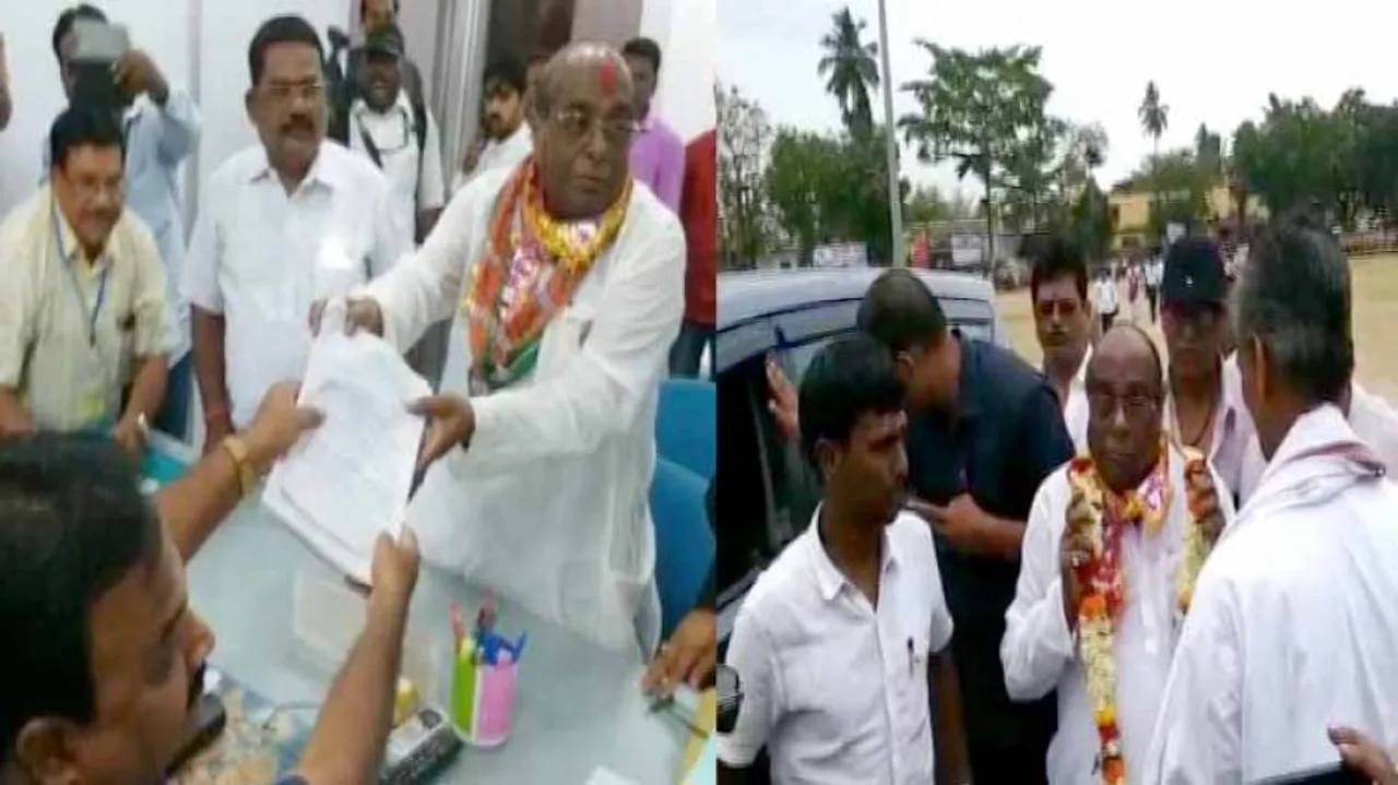 ନାମାଙ୍କନପତ୍ର ଦାଖଲ କଲେ ବିଜେପିର ବରିଷ୍ଠ ନେତା ଦାମୋଦର ରାଉତ