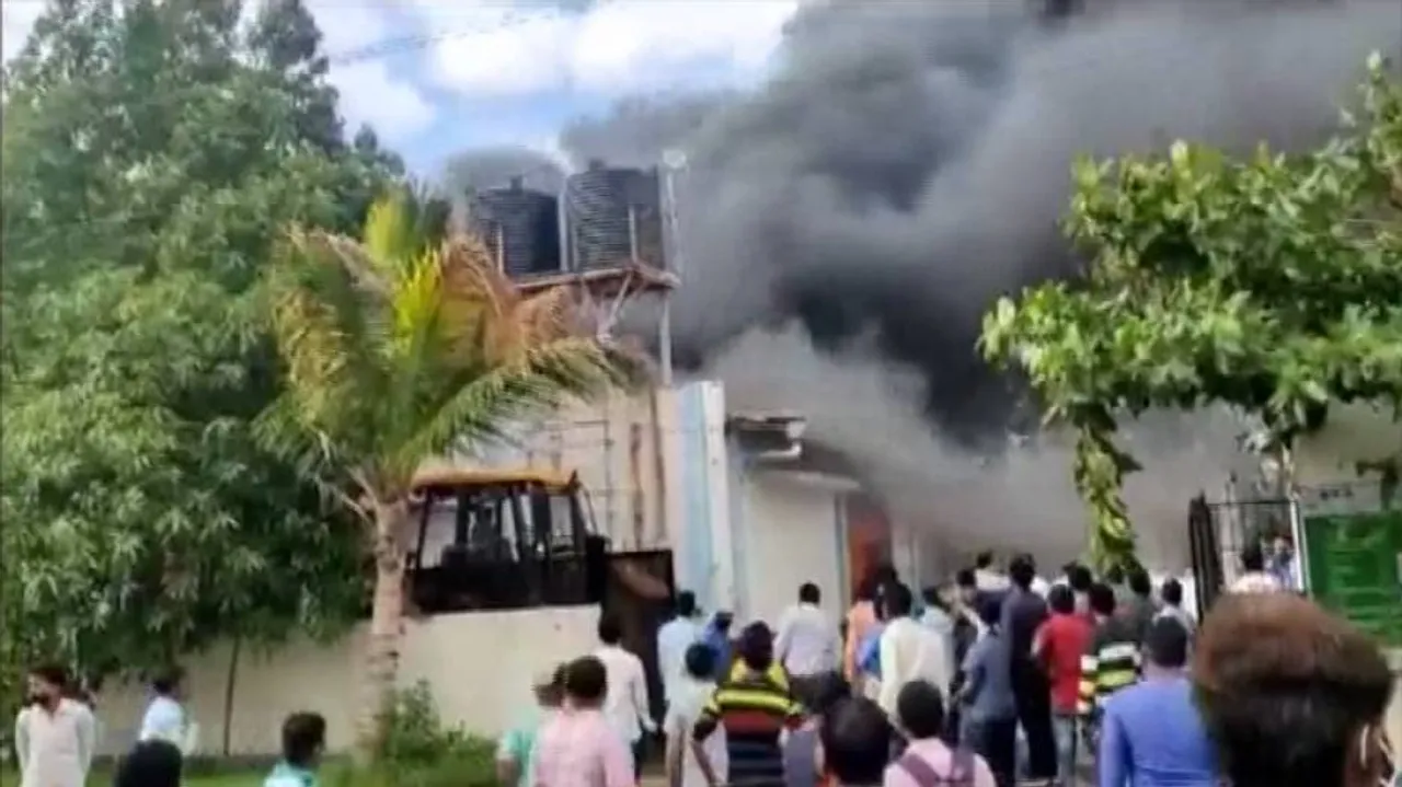 ସାନିଟାଇଜାର ଫାର୍ମରେ ଭୟାବହ ଅଗ୍ନିକାଣ୍ଡ, ୧୮ ମୃତ