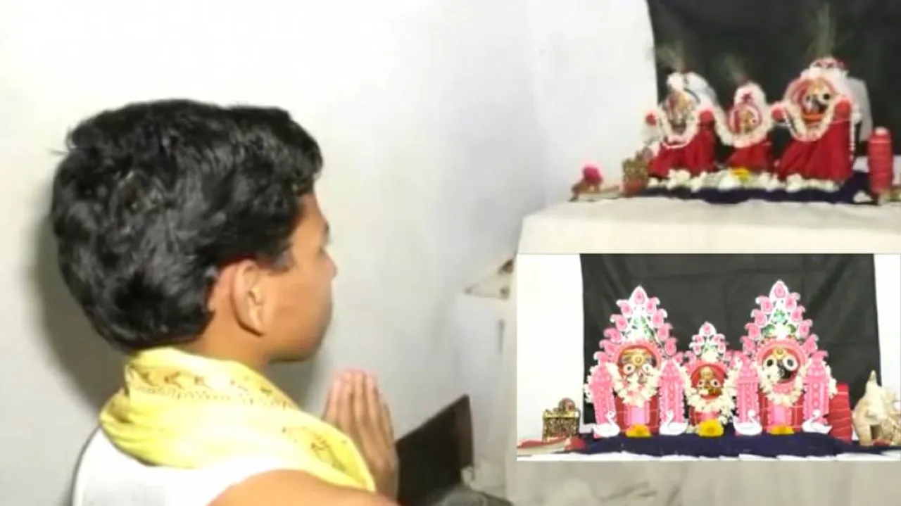 କାଳିଆ ପ୍ରେମରେ ୧୫ ବର୍ଷୀୟ ଭକ୍ତ, ଘରେ ପ୍ରସ୍ତୁତ କରିଛନ୍ତି ରତ୍ନ ସିଂହାସନ