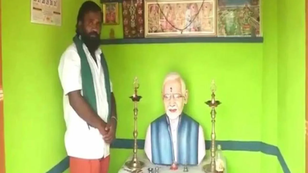 ଚାଷୀଙ୍କ ମୋଦି ପ୍ରୀତି ;  ମନ୍ଦିର ନିର୍ମାଣ କରି ପୂଜା କଲେ