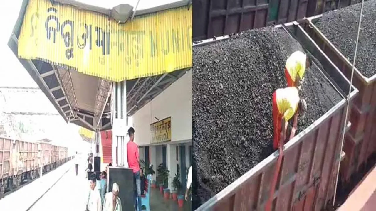 କୋଇଲା ବୋଝେଇ ଟ୍ରେନରେ ଅଗ୍ନିକାଣ୍ଡ