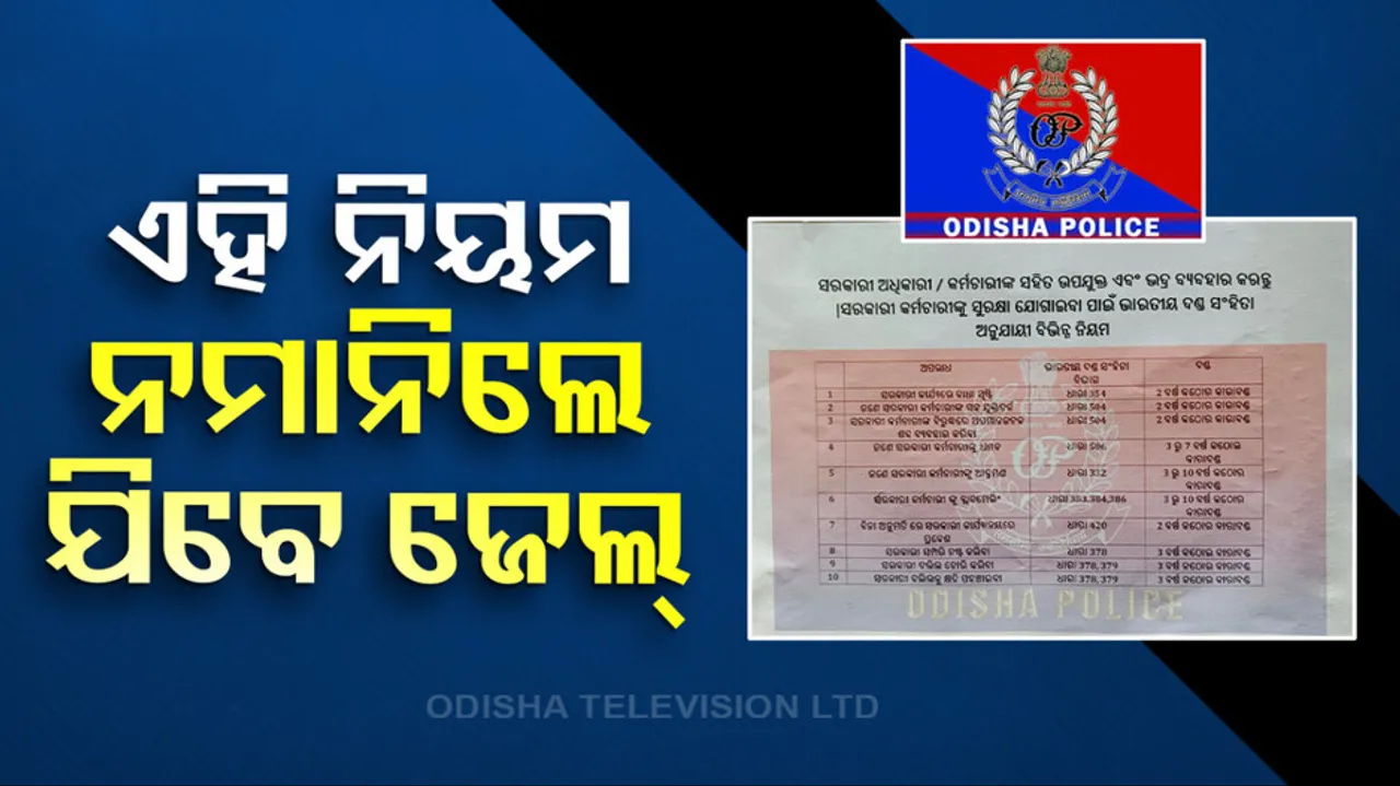 BNS Act Notice At Bhubaneswar 