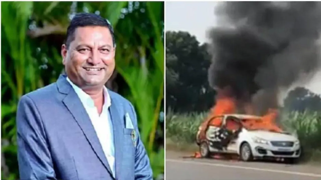 କାର୍‌ ଭିତରେ ଜିଅନ୍ତା ଜଳିଗଲେ ଏନ୍‌ସିପି ନେତା