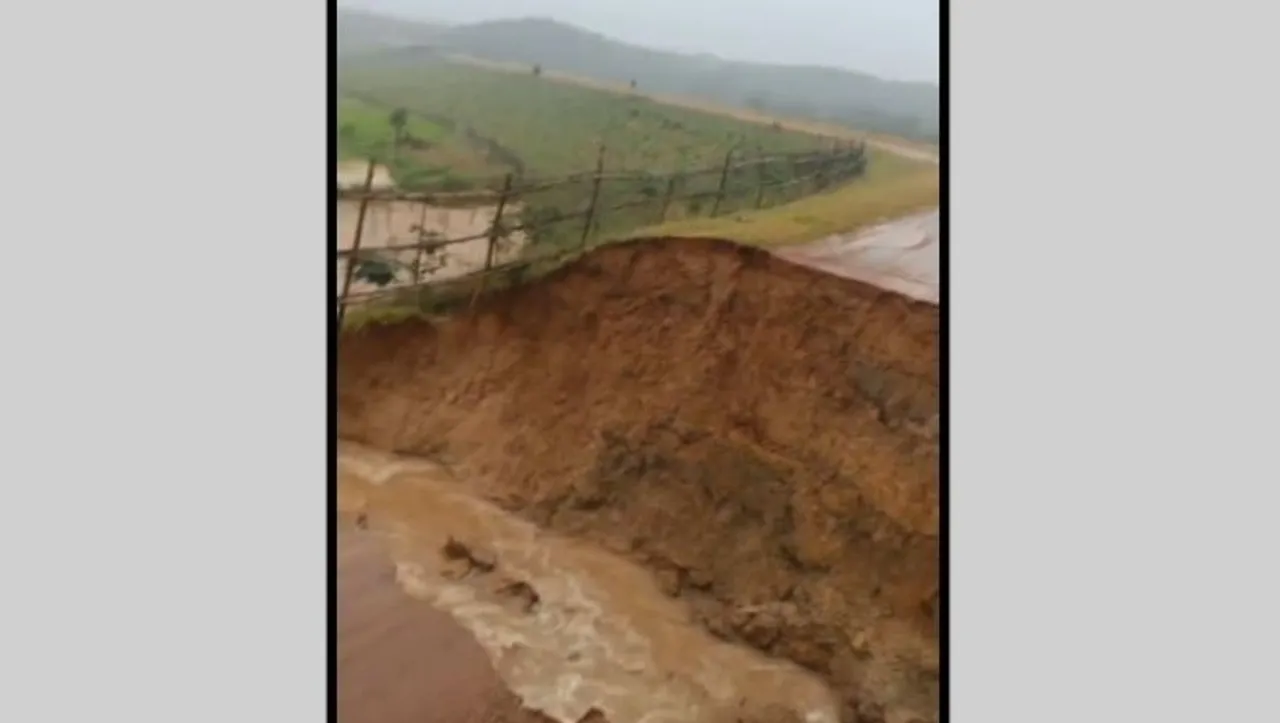 Deo river canal breach destroys farmland in Mayurbhanj