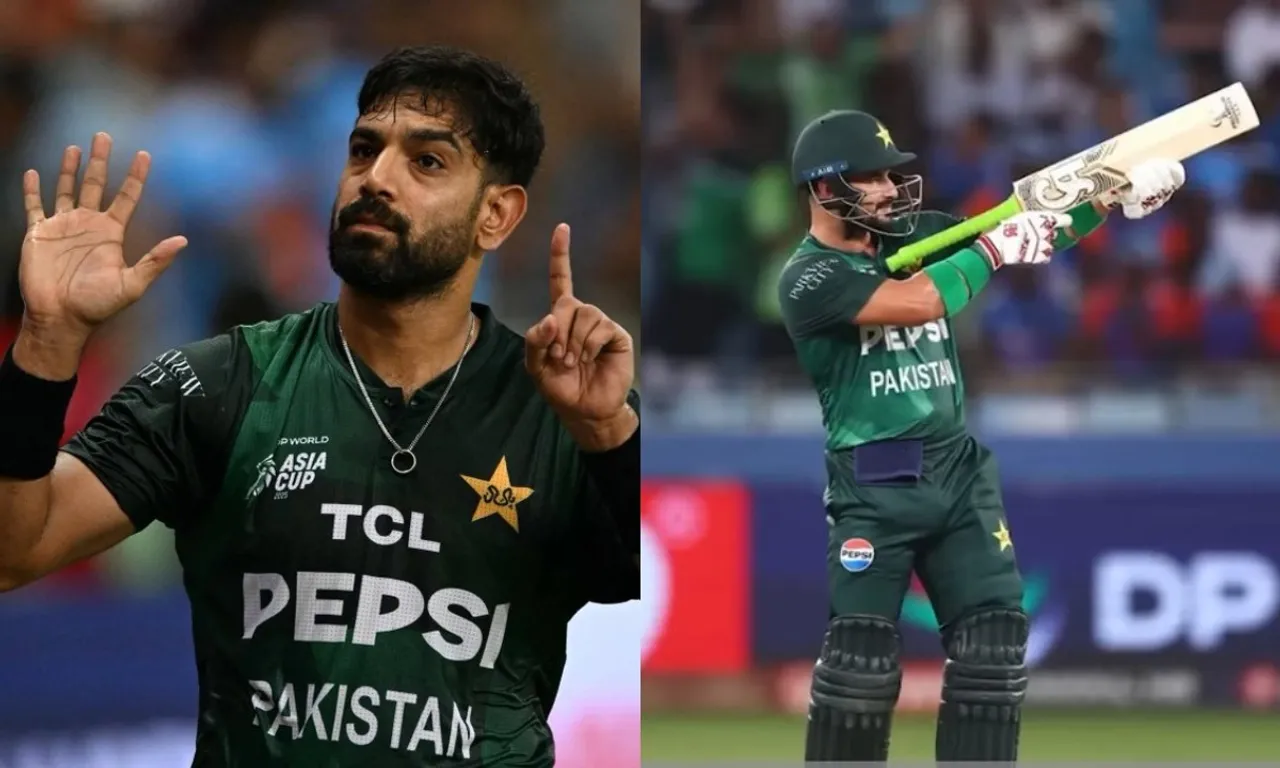 Pakistan cricketers Haris Rauf and Sahibzada Farhan
