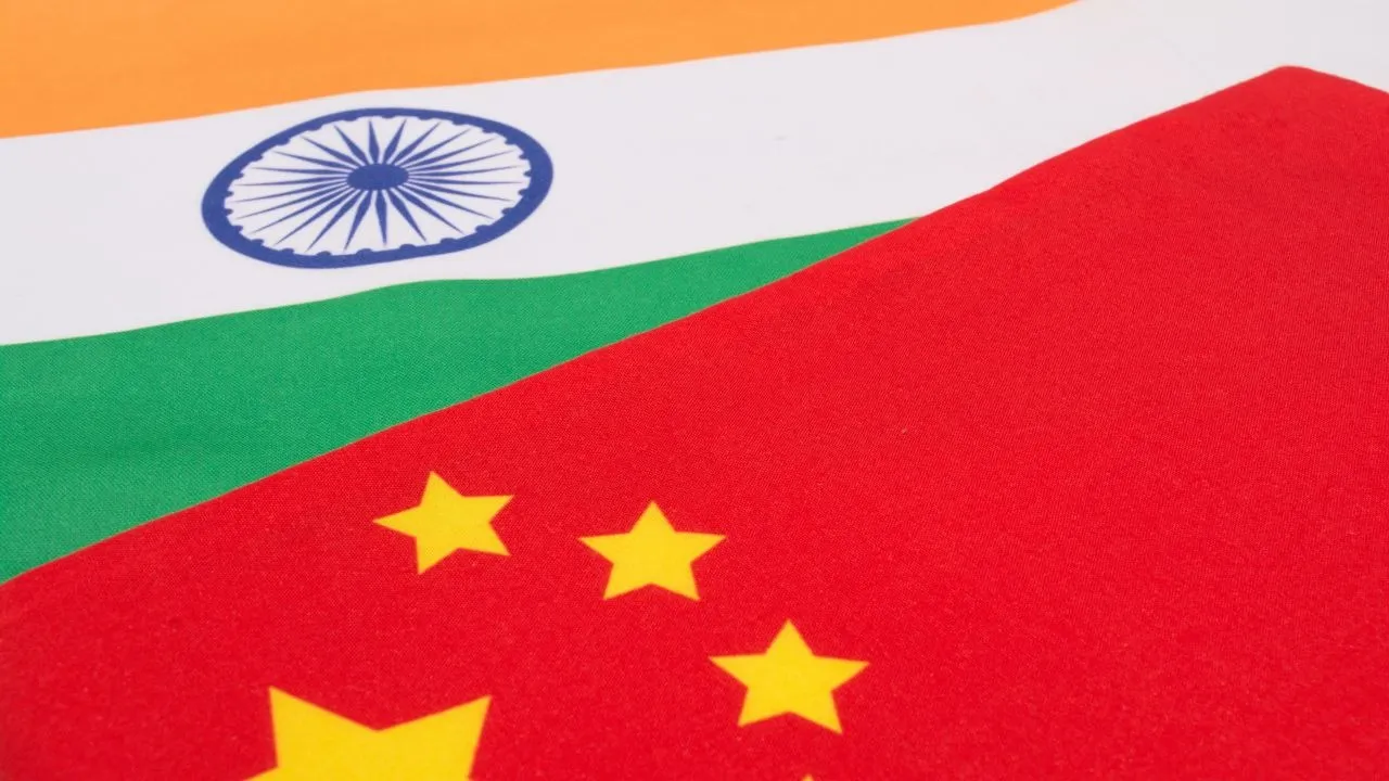 India-China Flag