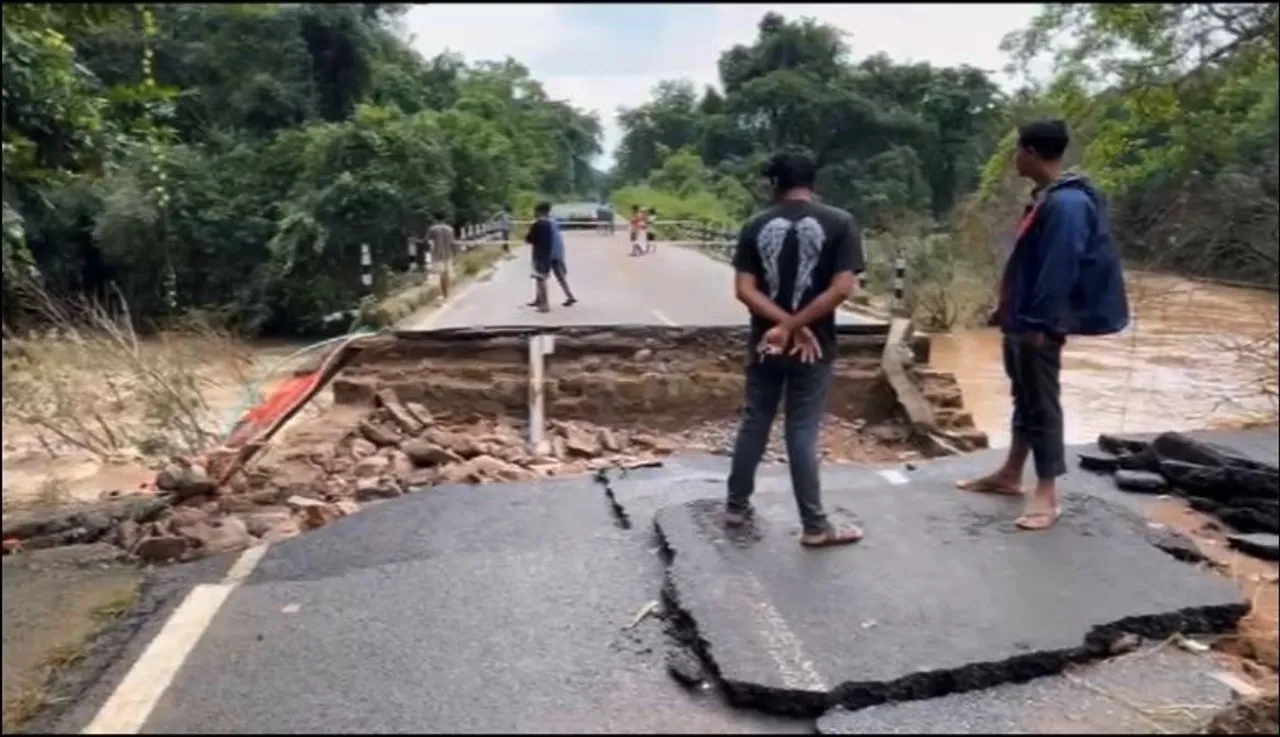 BRIDGE WASHED AWAY