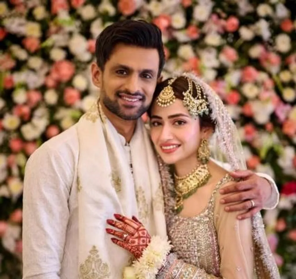 Shoaib Malik and Sana Javed