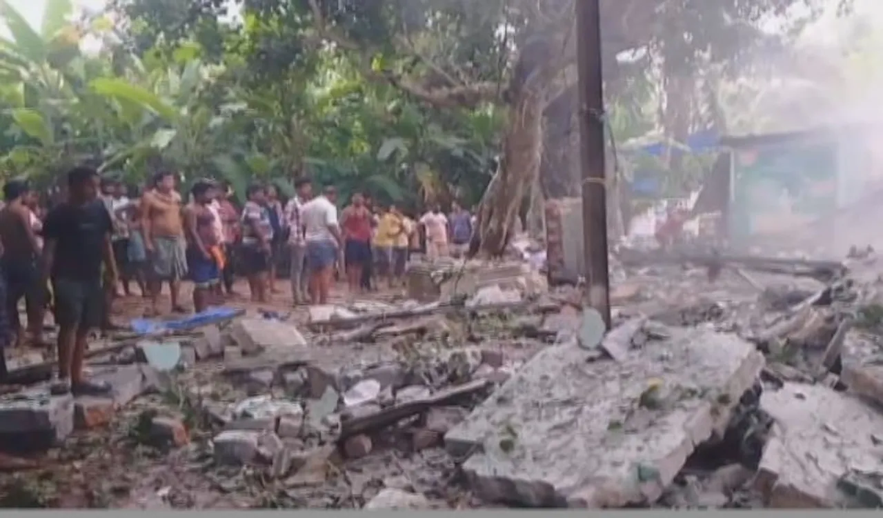 Woman among 2 injured in massive explosion at illegal firecracker unit in Odisha’s Mayurbhanj