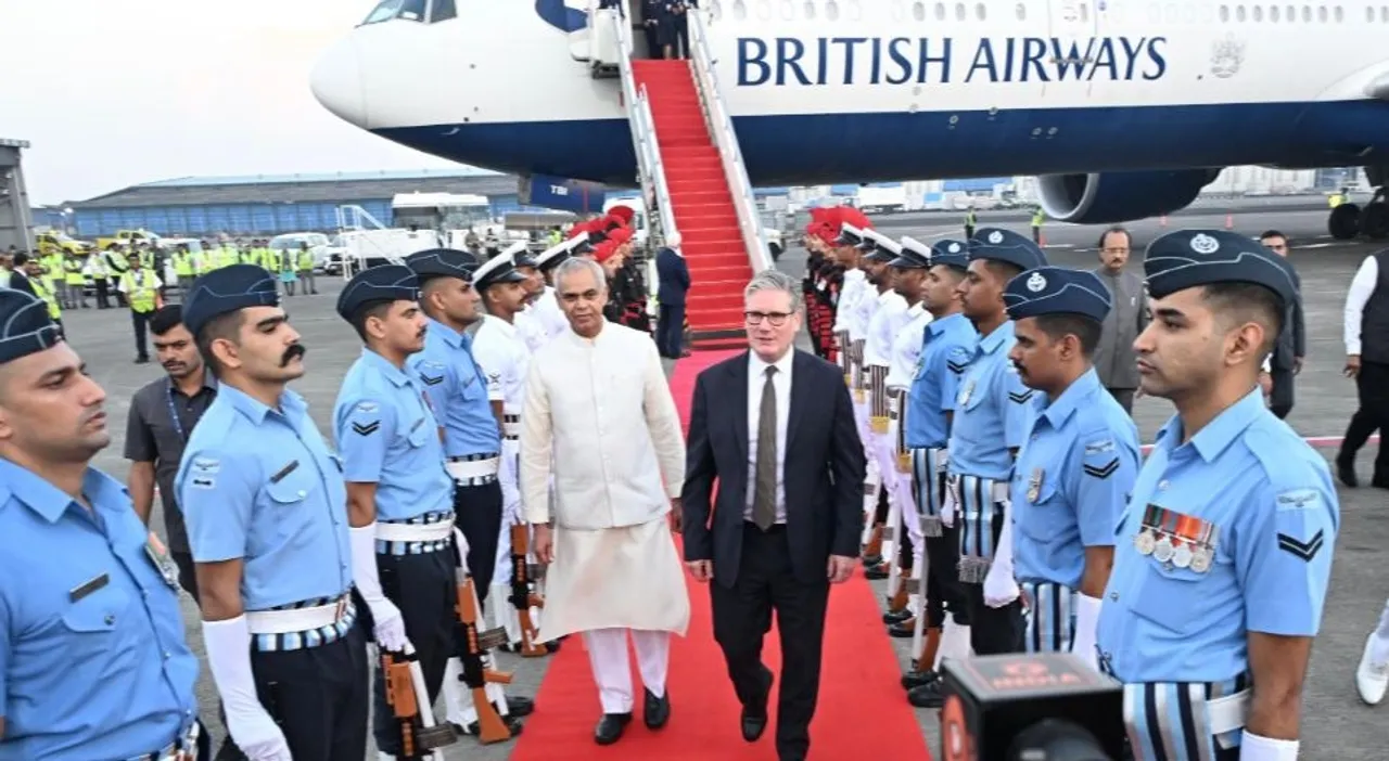 UK Prime Minister Keir Starmer arrives in Mumbai