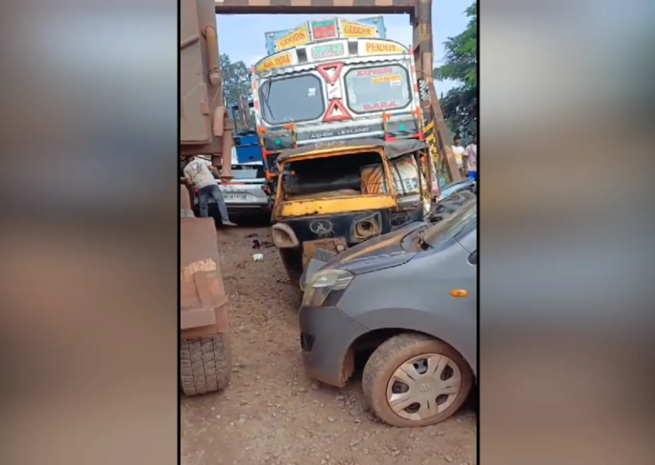 multiple vehicle collision