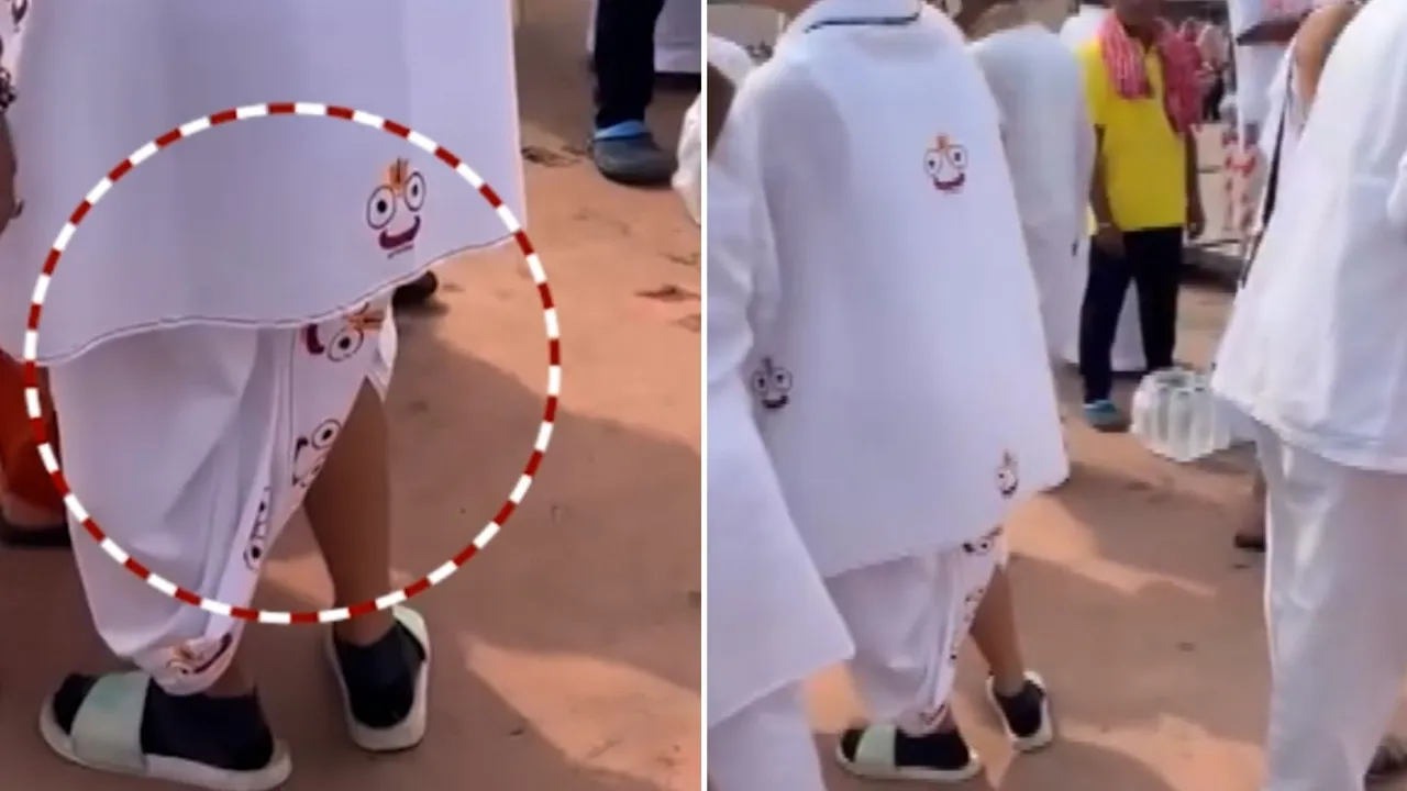 Servitors stop devotee entering Puri Srimandir wearing clothes with Lord Jagannath’s image; video goes viral