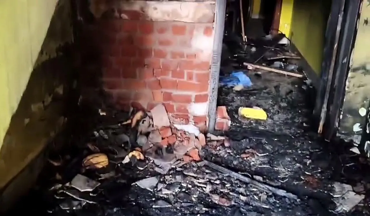 Battery scooter fire during charging triggers LPG cylinder explosion; 3-storey house gutted in Odisha