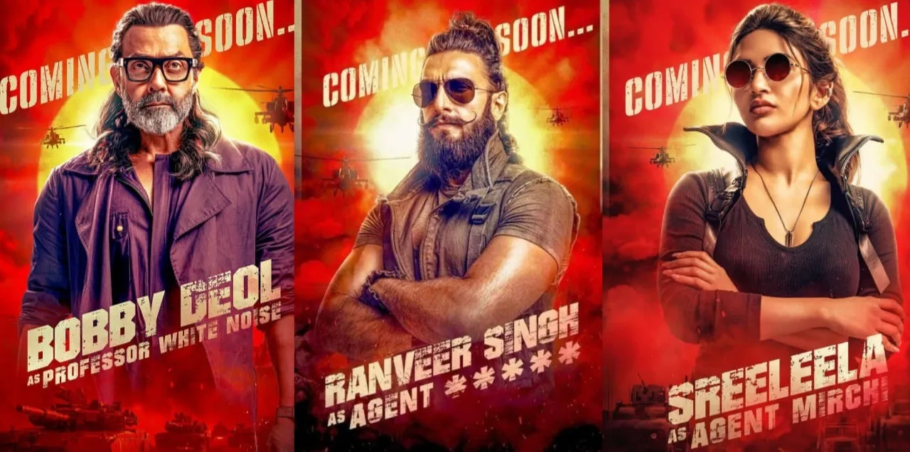 After Bobby Deol’s Professor White Nose, Sreeleela ignites as ‘Agent Mirchi’; but who Ranveer Singh plays next?