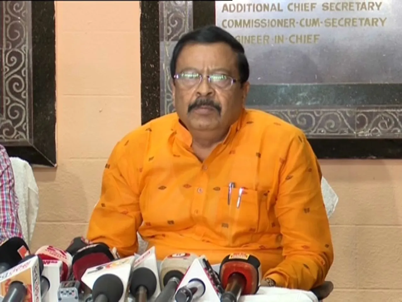 Revenue and Disaster Management Minister Suresh Pujari