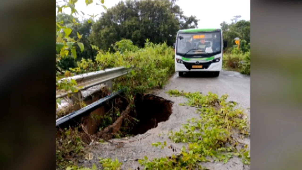 Heavy rains wash away bridge section in Odisha’s Ganjam, vehicular traffic disrupted