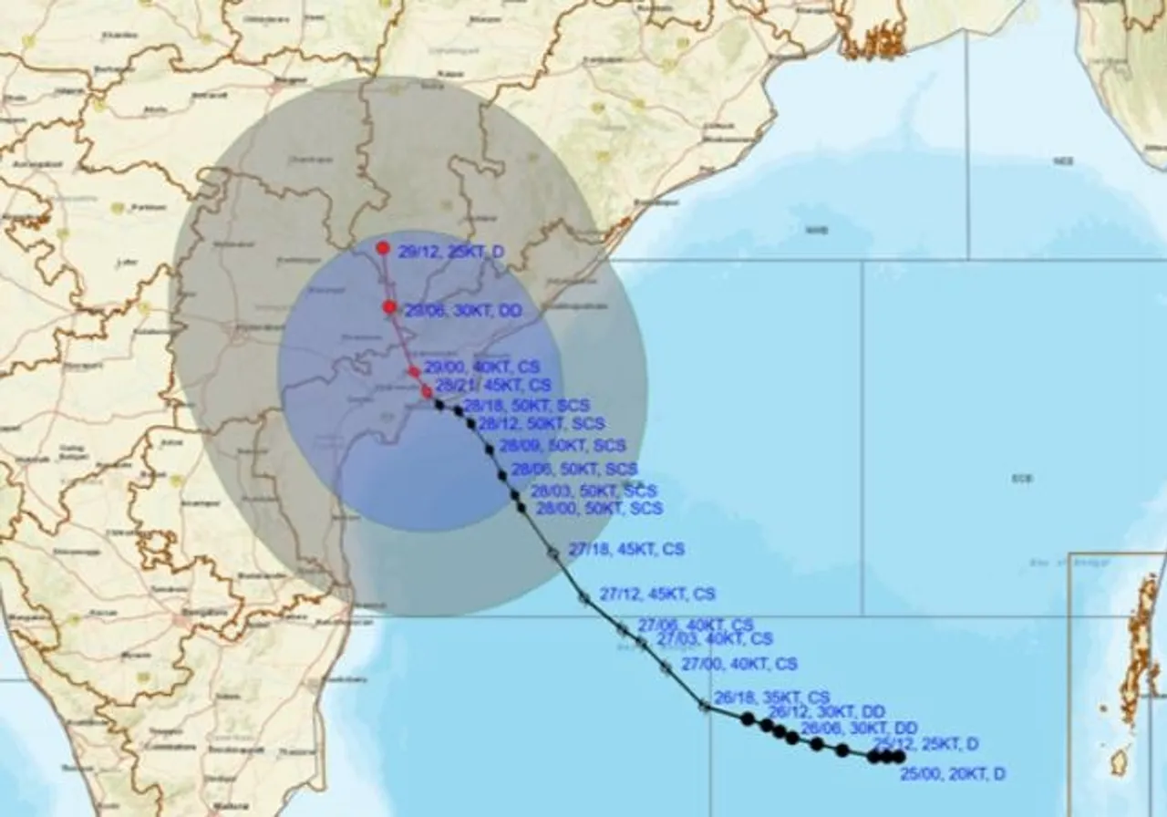 Severe cyclone Montha weakens into cyclonic storm over coastal Andhra Pradesh