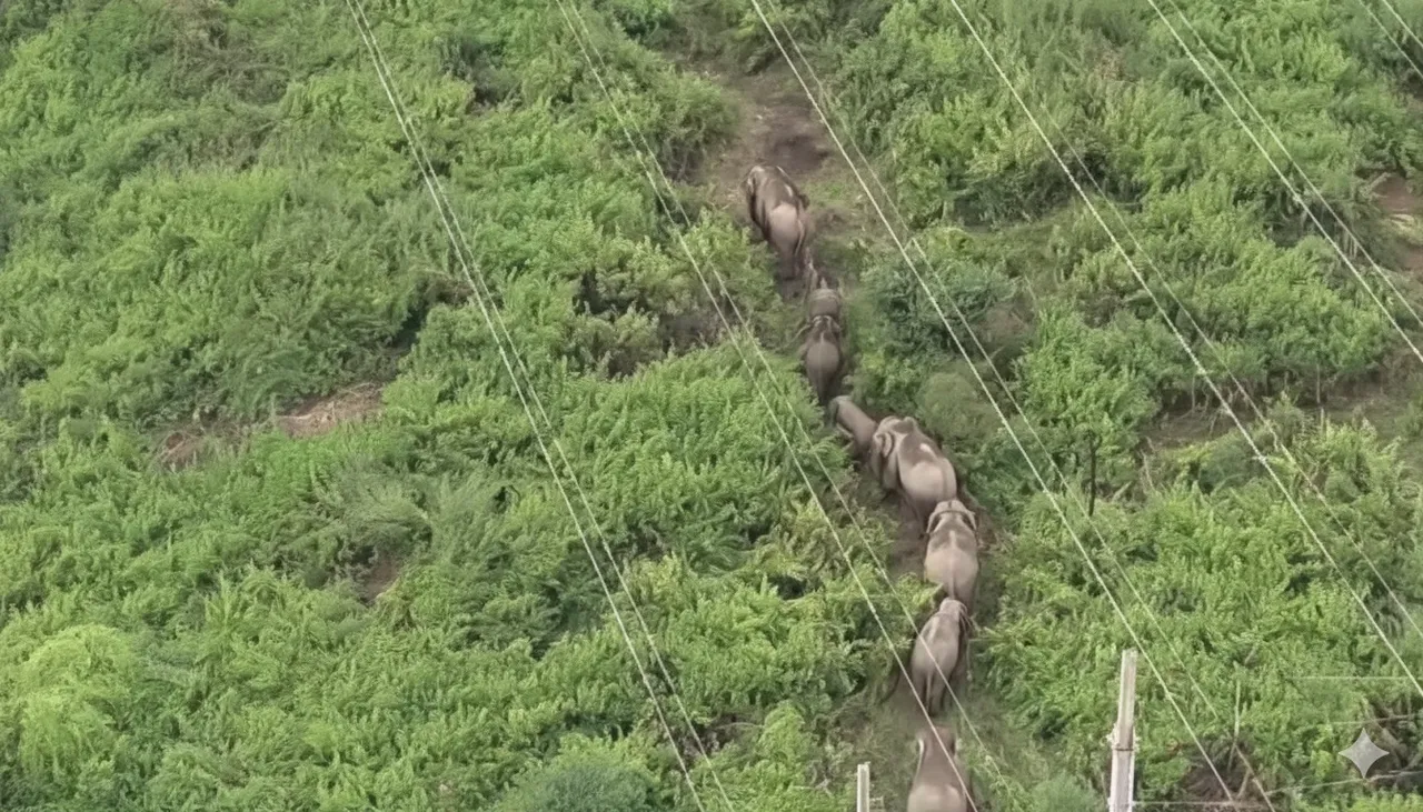 Elephant herd disrupts train movement near Rourkela